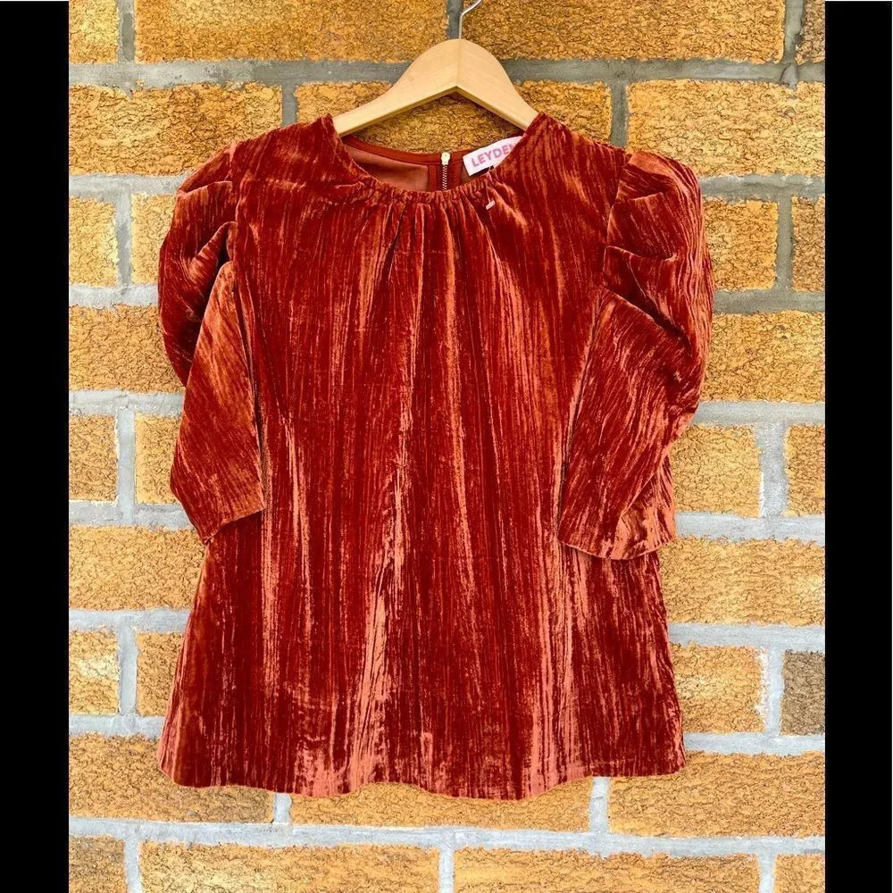 LEYDEN Pouf Sleeved Back Zip Top small